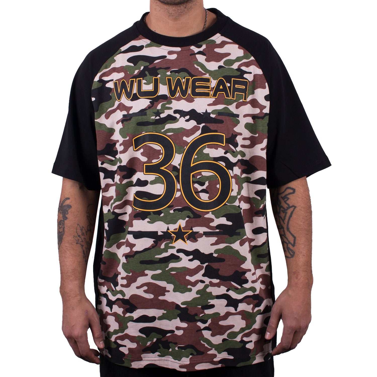 Wu Wear - Wu 2 Tone Camo Reglan T-Shirt - Wu-Tang Clan