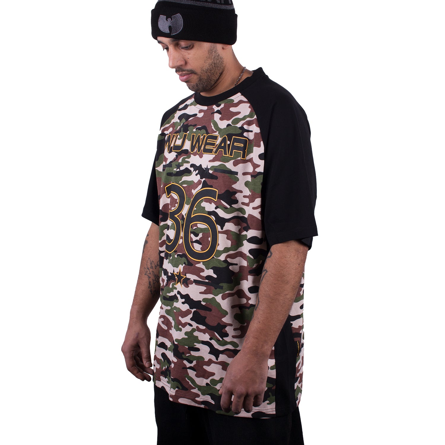 Wu Wear - Wu 2 Tone Camo Reglan T-Shirt - Wu-Tang Clan