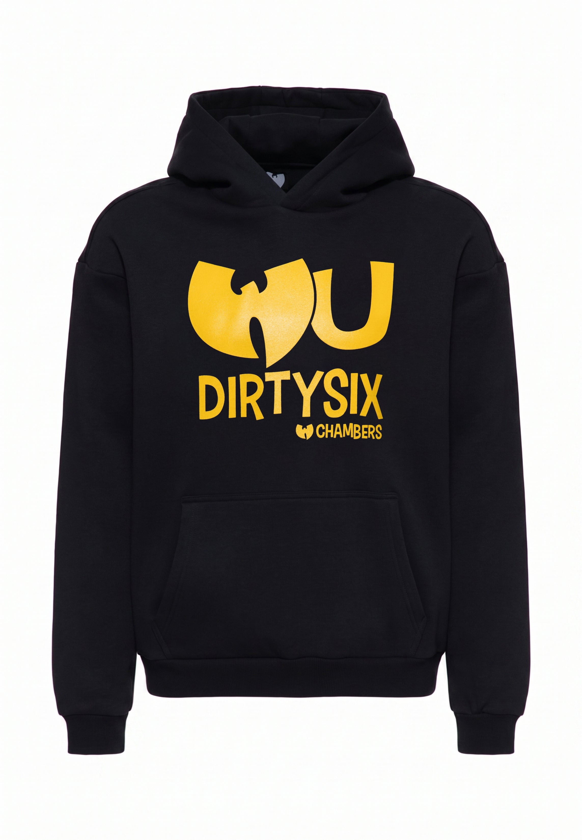 WuWear WuWear DirtySix Hoodie in Schwarz (Logo gelb)