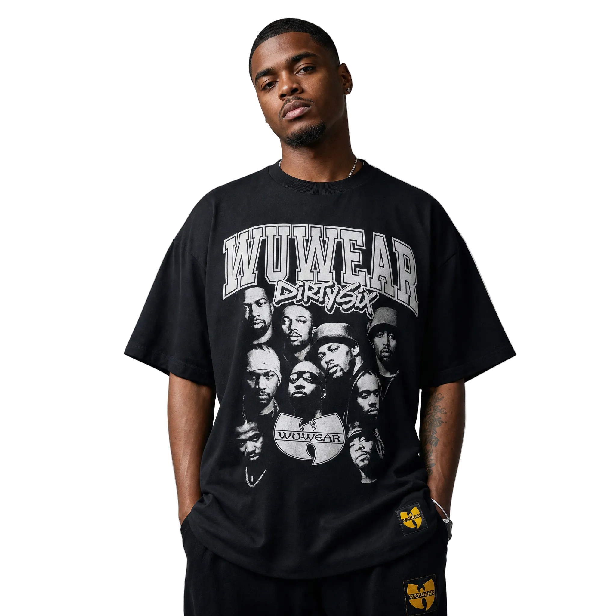 WuWear DirtySix T-Shirt in Schwarz