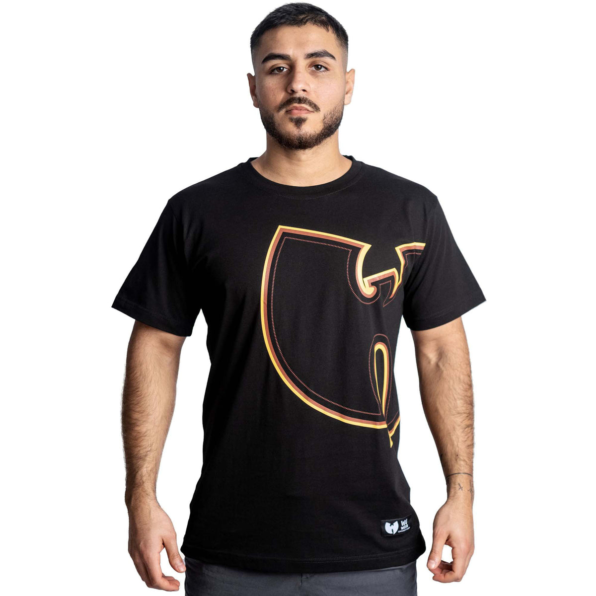 Wu Wear Maglietta Uomo Oversize Con Logo Circolare - Comoda E Morbida