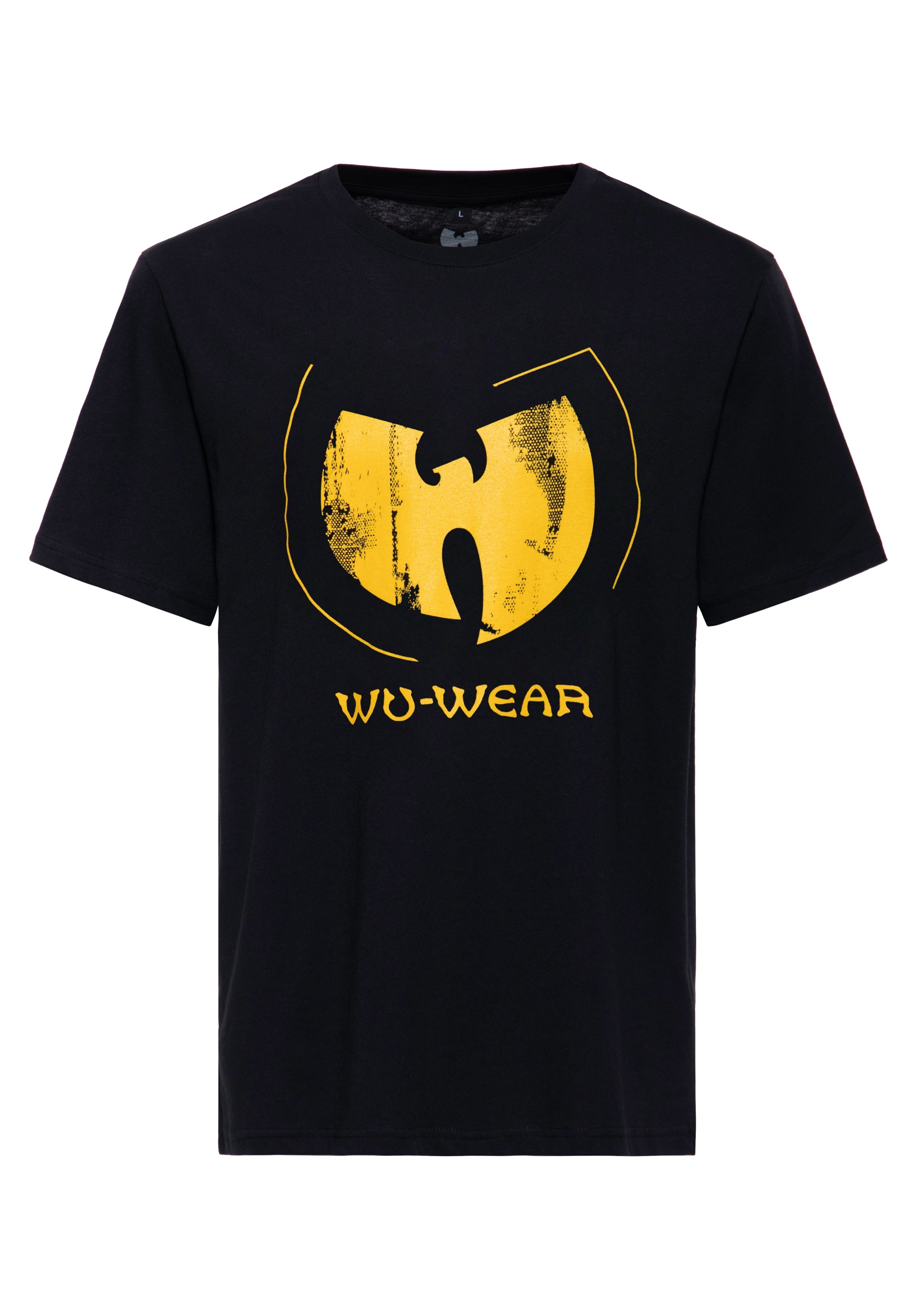 WuWear WuWear Vintage T-Shirt in Schwarz (Logo gelb)